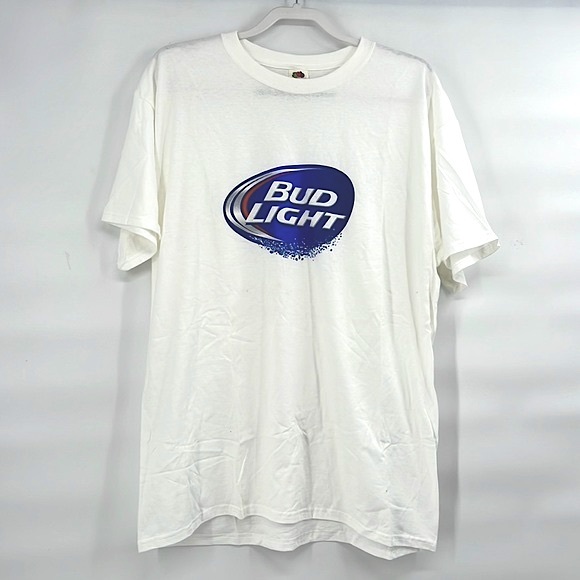Vintage mens bud light t shirt size XL college beer